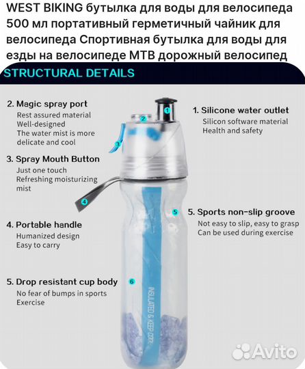 Бутылка для воды. Велосипедная