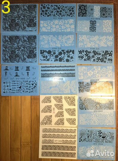 Наклейки для ногтей (слайдеры)