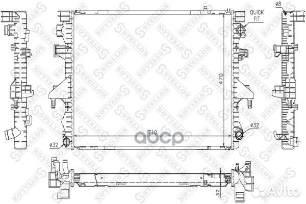 10-26430-SX радиатор системы охлаждения VW T5