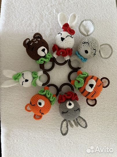 Вязаные погремушки