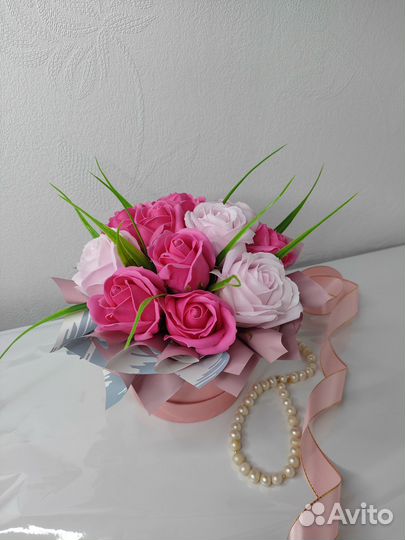Букет из мыльных роз. Цветы. Подарок 8марта