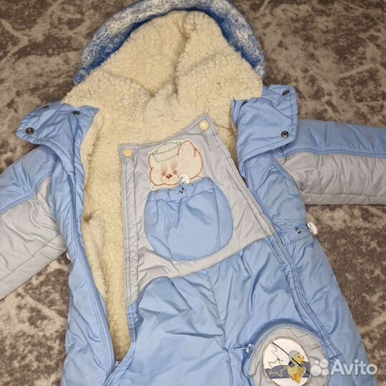 Зимний комбинезон для мальчика 80