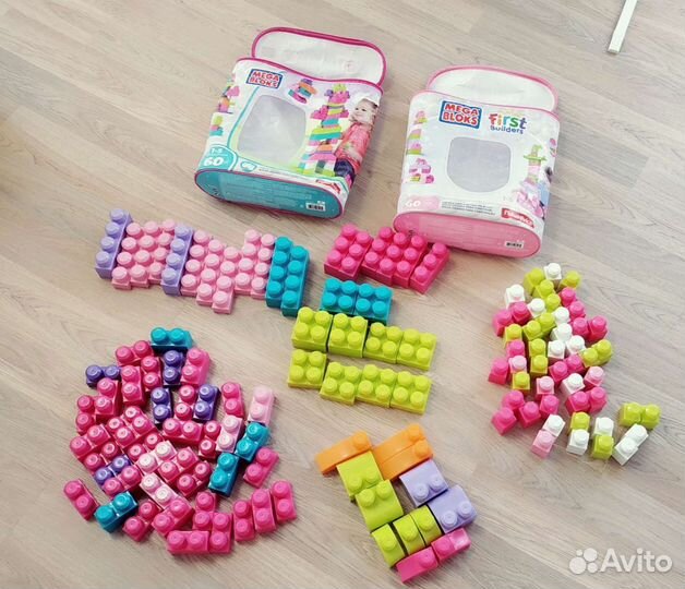 2 набора Mega blocks, 130 деталей