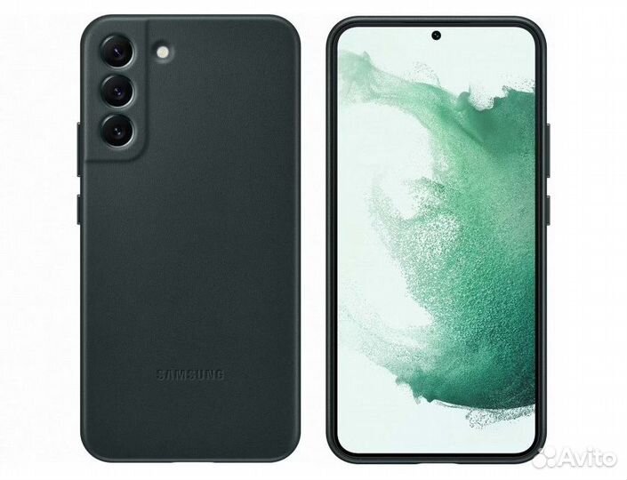 Чехол Samsung Leather Cover для Galaxy S22+ Green