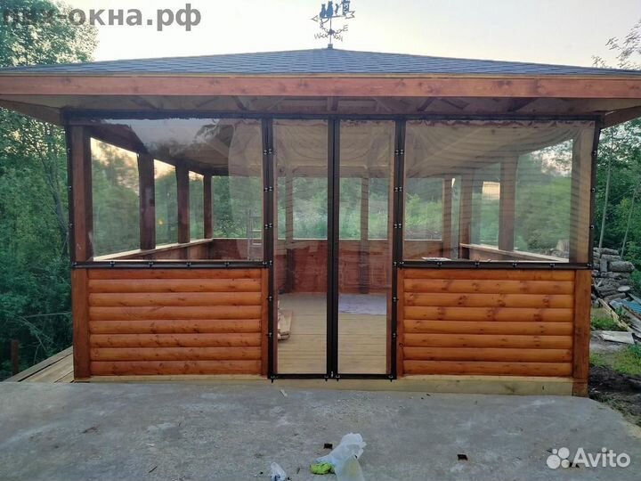 Мягкие окна для беседки