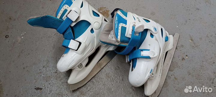 Коньки детские регулируемые размер 26-29