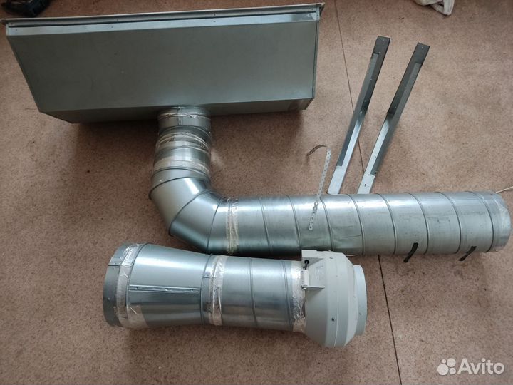 Зонт вытяжной 200см ширина из нержавейки