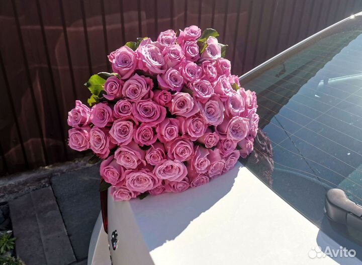 101 роза с доставкой, букет роз с доставкой