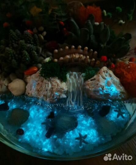 Флорариум, цветы, суккуленты, ваза, декор