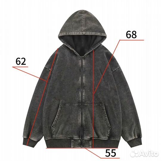 Zip hoodie варенная y2k