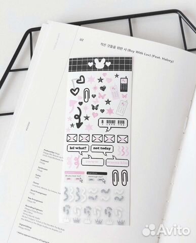 Стикеры для декора kpop карт, топлоадеров