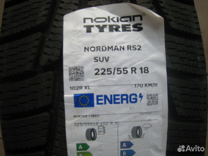 Nokian Tyres Nordman RS2 SUV 225/55 R18 102R