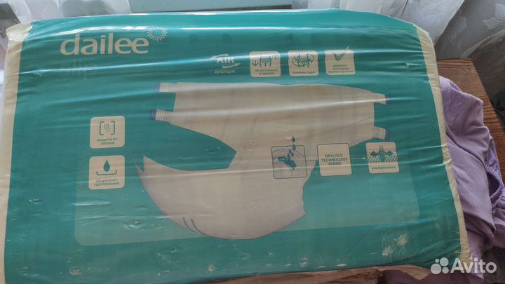 Памперсы для взрослых Dailee размер m по 30 штук
