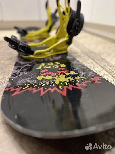 Сноуборд rome SDS с креплениями и ботинками
