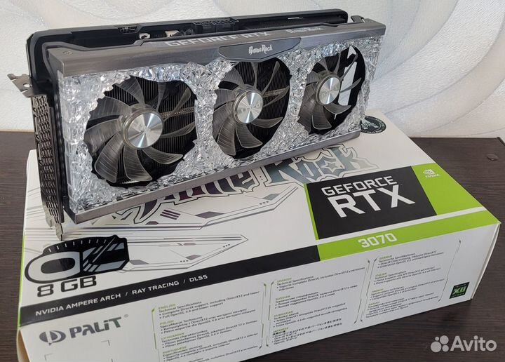 Видеокарта Palit GeForce RTX 3070 GameRock OC 8 гб