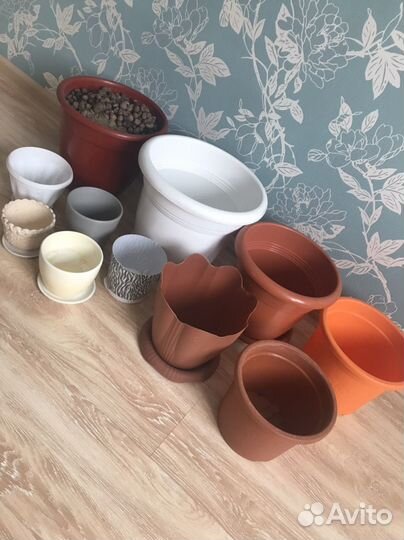 Горшок кашпо для цветов комплектом