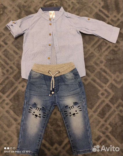 Комплект рубашка polo и джинсы