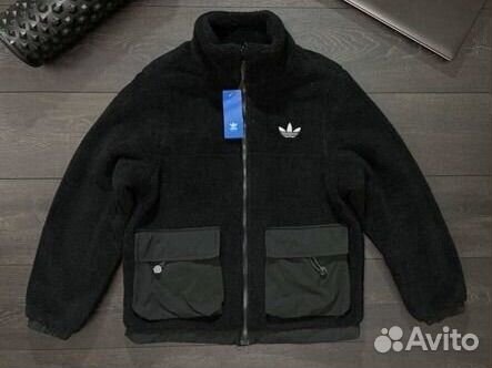 Куртка adidas двухсторонняя барашка