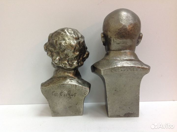 Бюст Ленин Пушкин. СССР