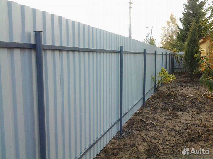 Забор под ключ. Установка забора. монтаж заборов