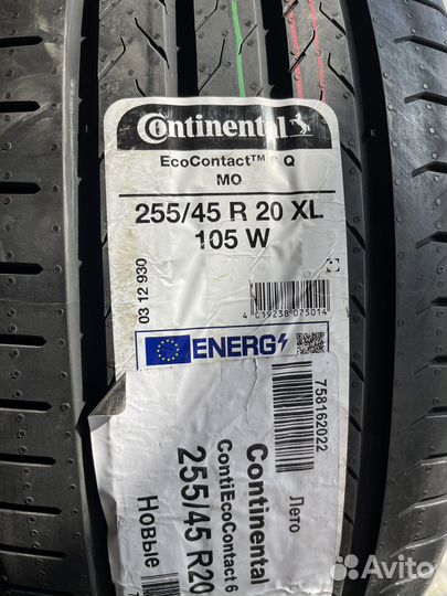 Continental ContiEcoContact 6 255/45 R20 и 285/40 R20 Y