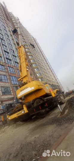 Аренда и услуги автокрана-вездехода, 51 т, 42 м, с гуськом 14 м