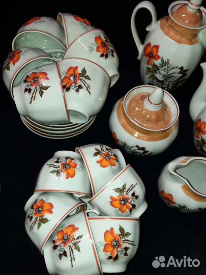 Чайно кофейный сервиз дулево