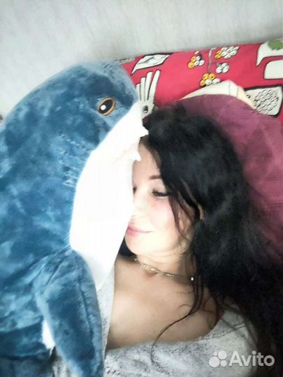 В наличии Мягкая игрушка акула 80 см