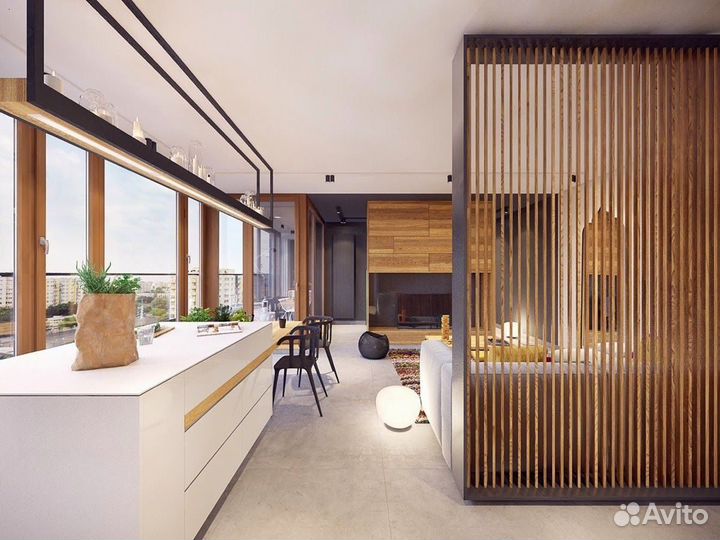 Рейки интерьерные