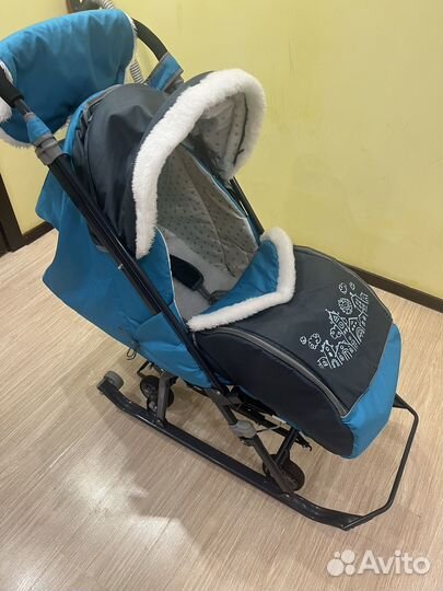 Санки-коляска Ника 7-1 как новые