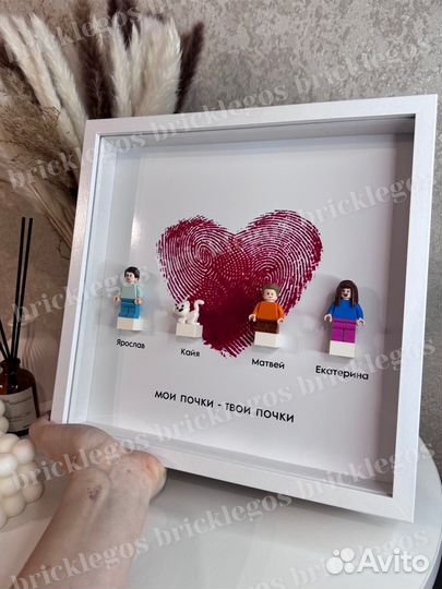 Lego семья в рамке
