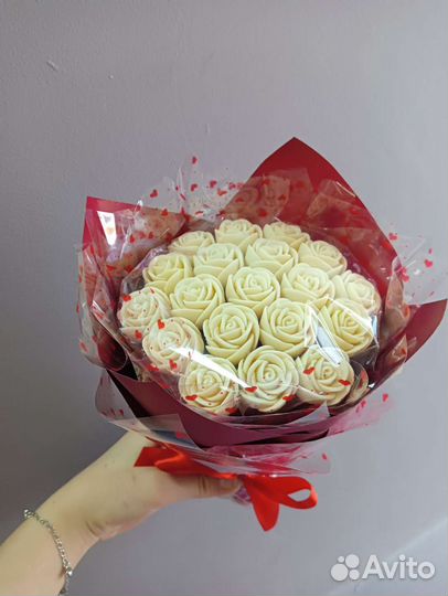 Съедобные букеты с шоколадными розами