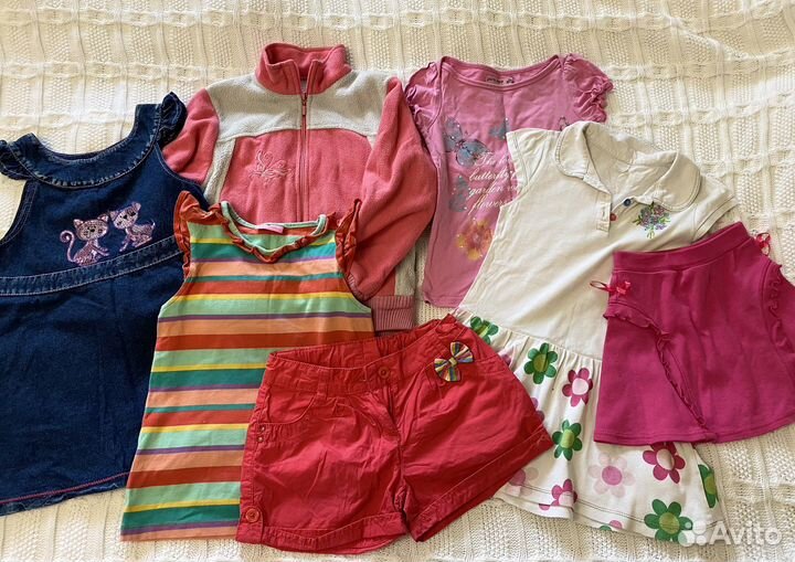 Вещи пакетом 110-116 на девочку