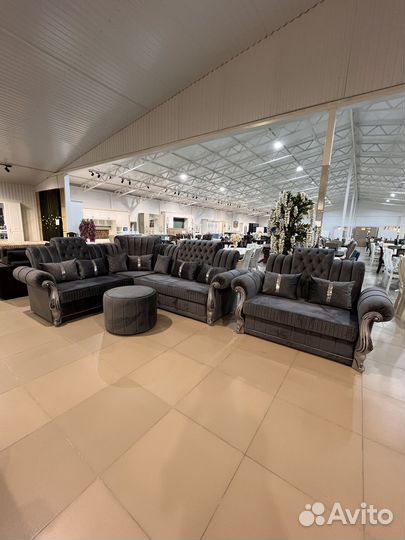 Угловой диван раскладной в комплекте Афина