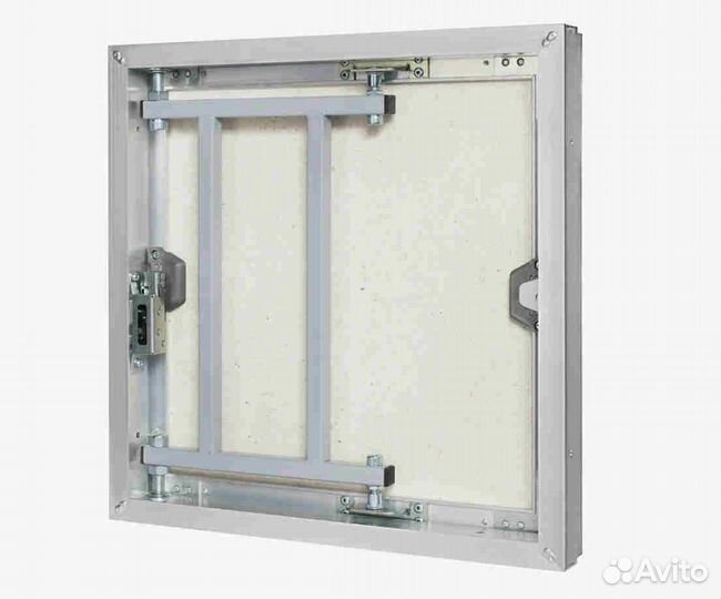 Люк под плитку нажимной 25х30 алюминиевый