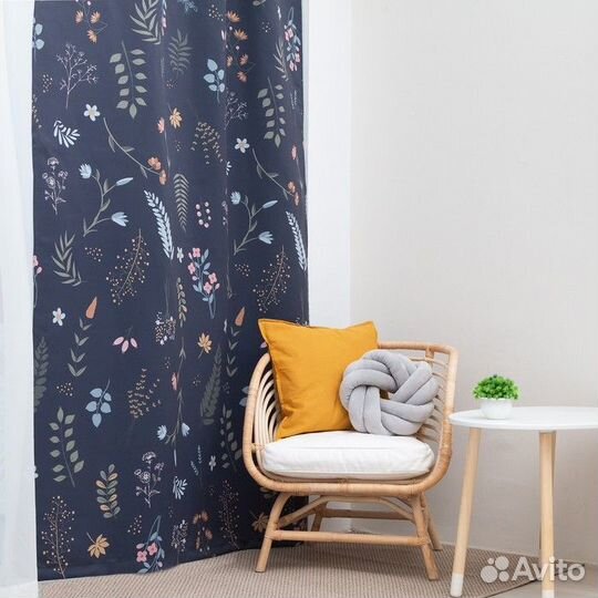 Штора 'Этель' Herbs, 145*260 см, 100 п/э, блэкаут