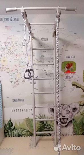 Шведская стенка, турник, встроенный