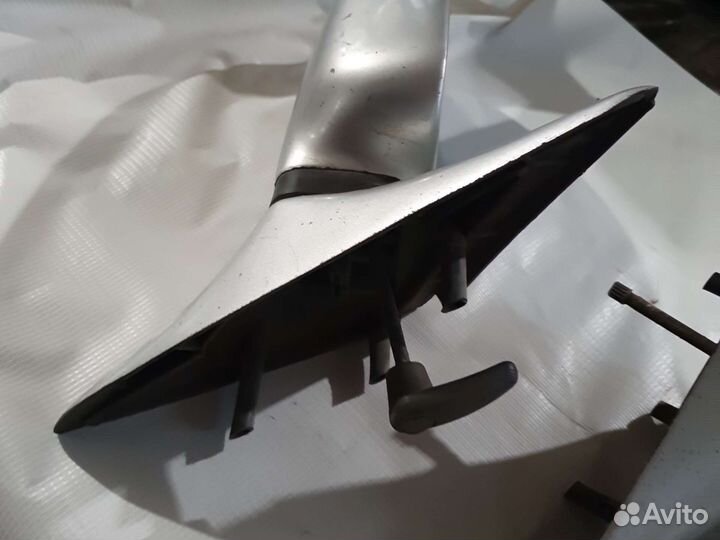 2 зеркала 2110 серебристые элементы синие