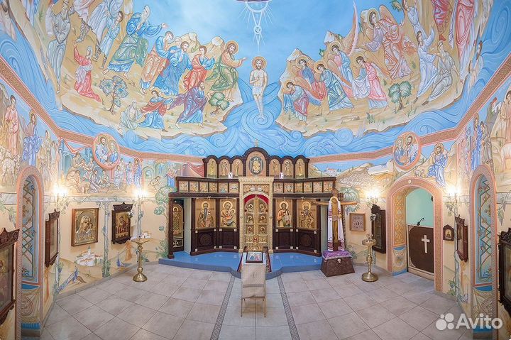 Иконопись, роспись храмов, мозаика