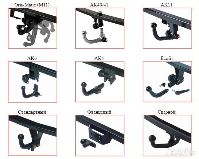 Фаркоп на авто с правым рулем
