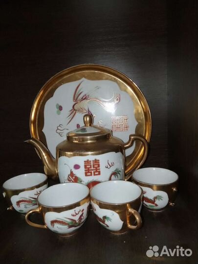 Сервиз чайный золотой дракон