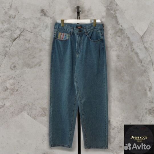 Джинсы широкие Supreme x Coogi