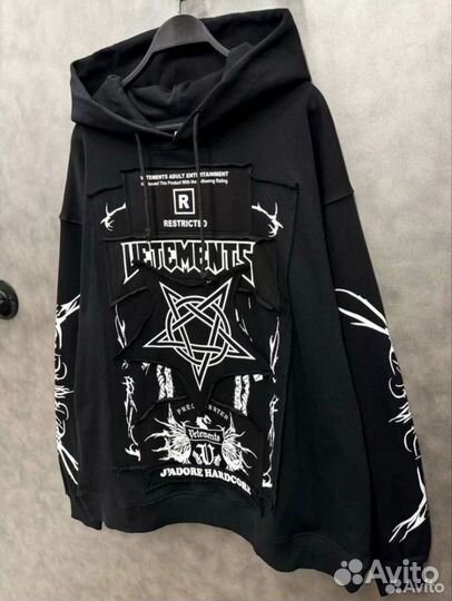 Vetements худи restricted оверсайз (2024)