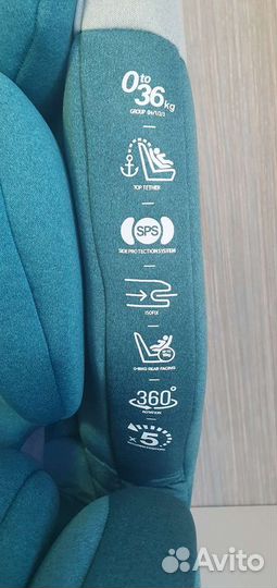 Автокресло luxmom 210 isofix поворотное 0-36кг