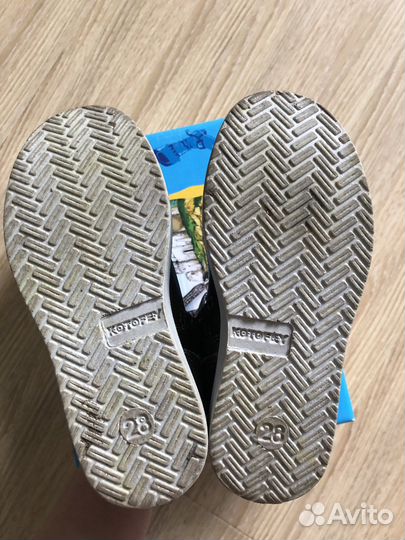 Ботинки для девочки размер 28