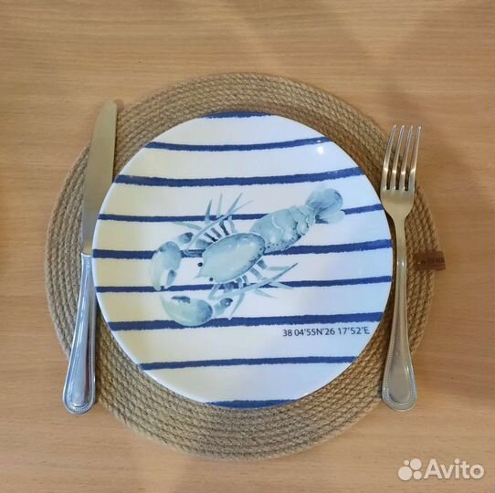 Салфетка из джута 30 см