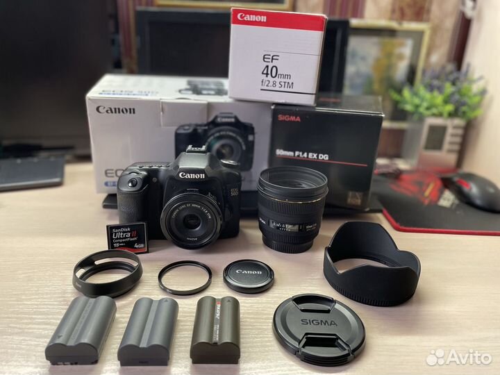 Фотоаппарат Canon 50d с объективами Sigma и Canon