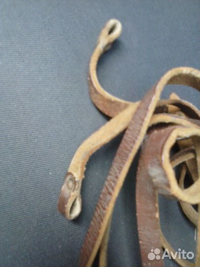 Ремень тонкий Советский кричневый кожа