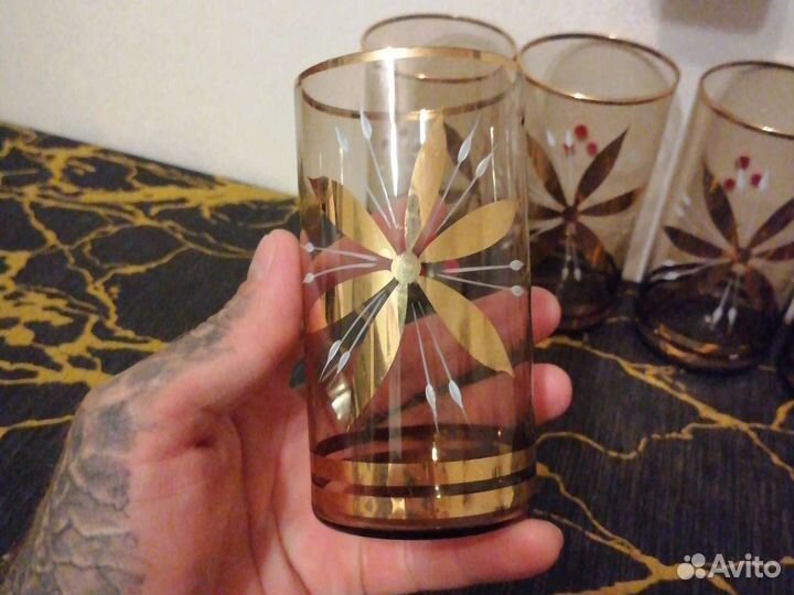 Стаканы тонкое стекло СССР