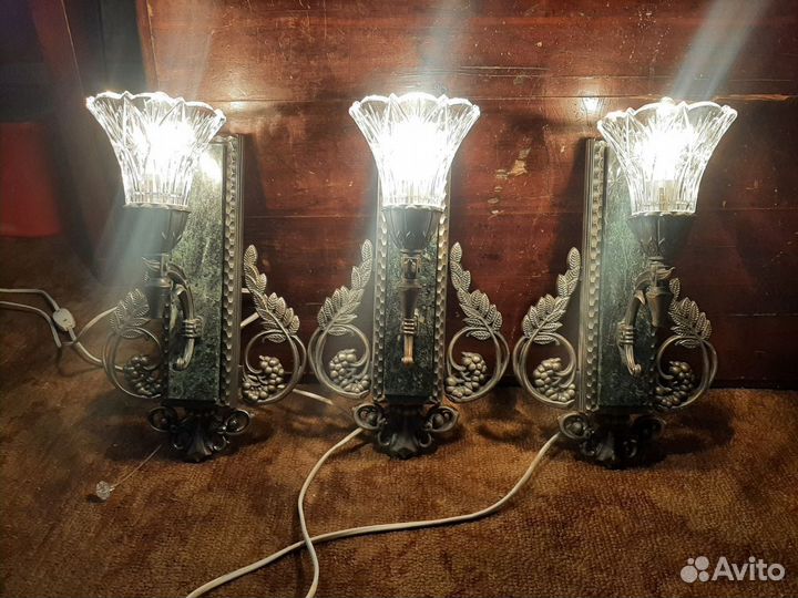 Настенный светильник бра СССР рябинушка